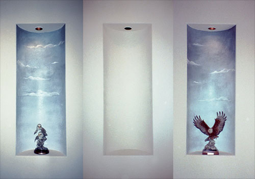 Faux Sky in Alcoves
