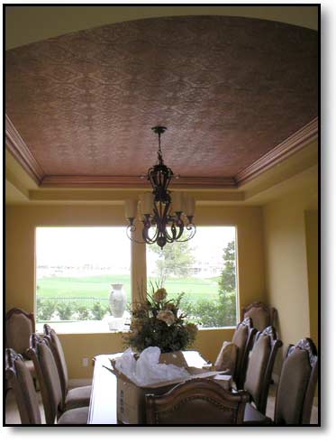 Faux Metal Ceiling