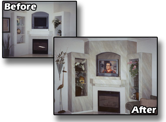 A great change to the entertainment center