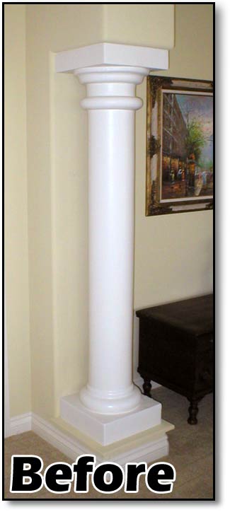 Faux Marble Pillar