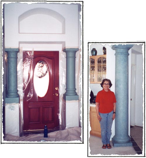 Subtle Pillars in the entryway