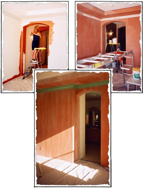 Very warm finish to the Bedroom