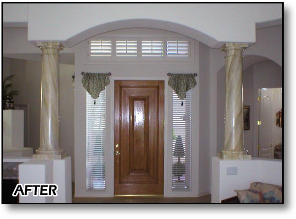 Faux Stone Pillars