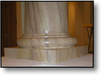 Faux Stone Pillars