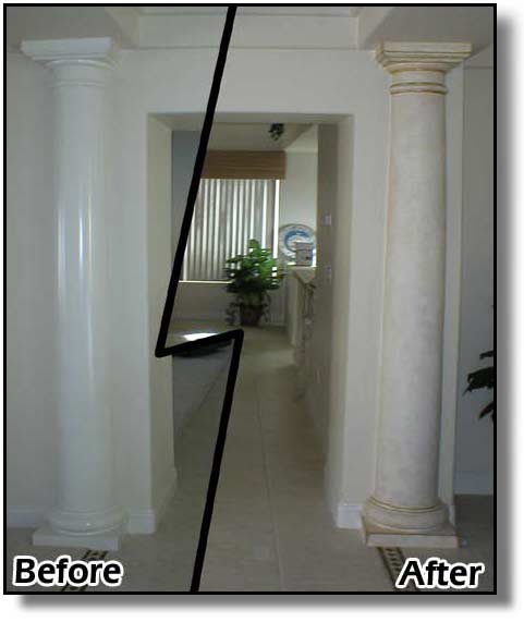 Faux Stone Column
