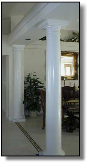 Faux Stone Pillars