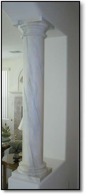 Faux Stone Columns