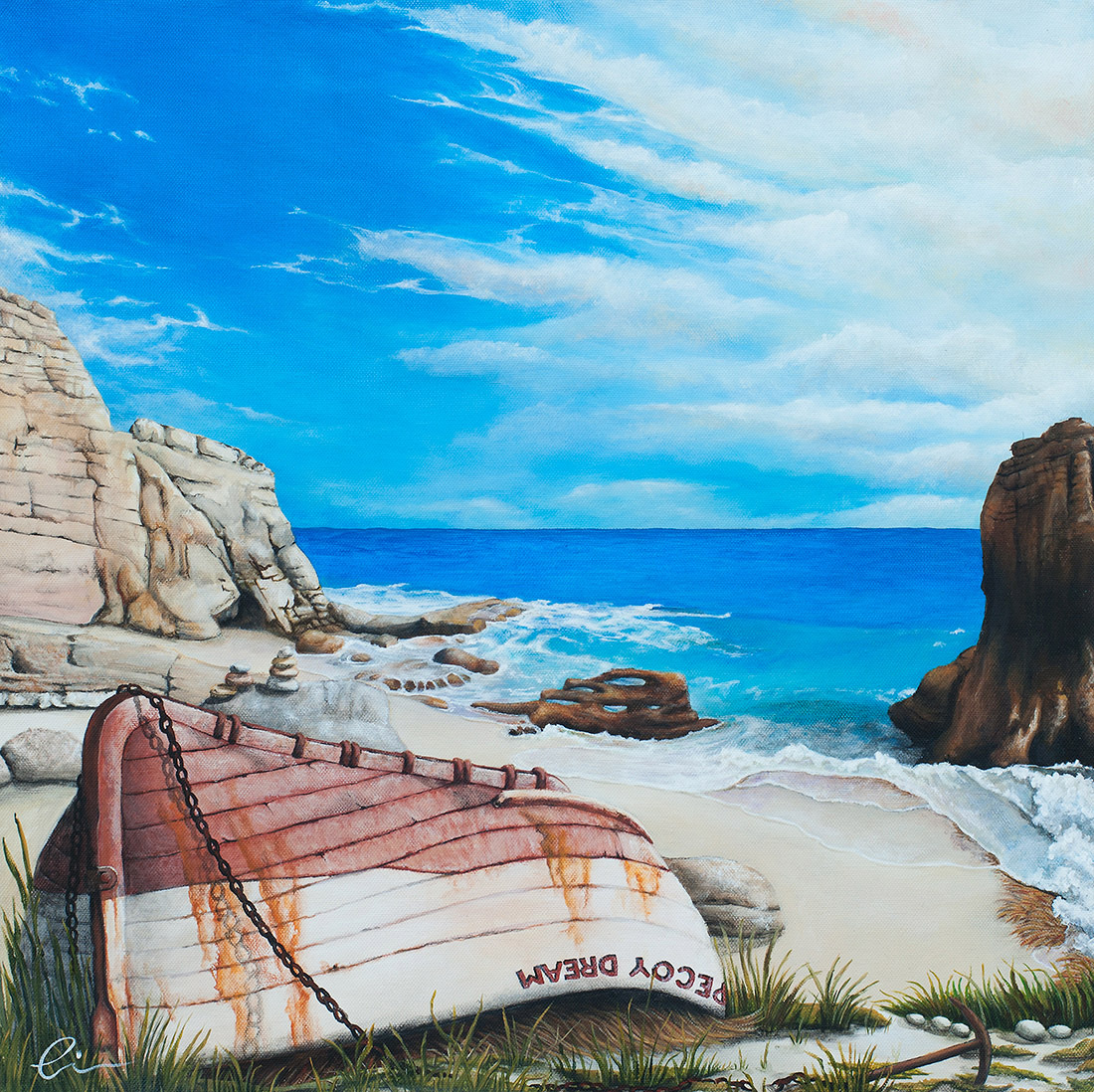 "Cupecoy Dream" painting