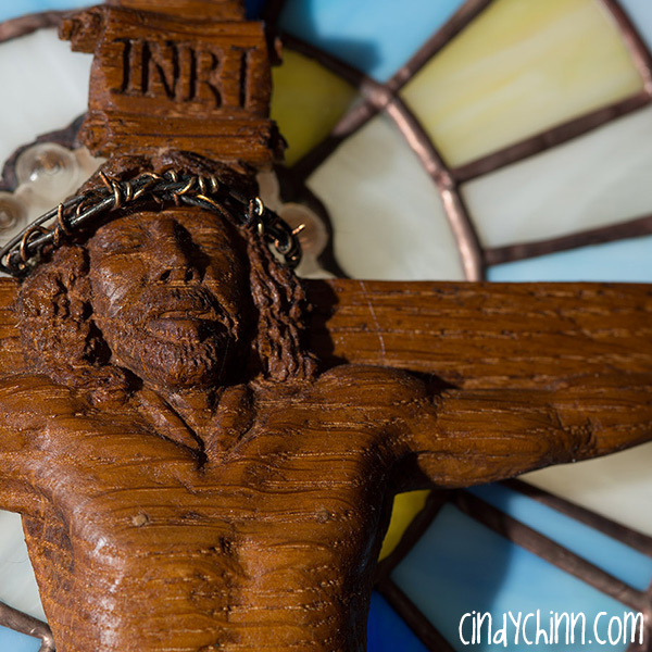 Christ Close- Hand Carved Pew