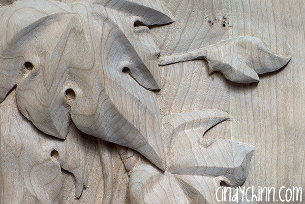 Carved Buffet - Leaves