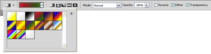 Photoshop gradient options