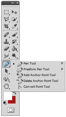 Photoshop Pen Flyout