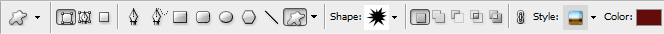 Photoshop Shape Options