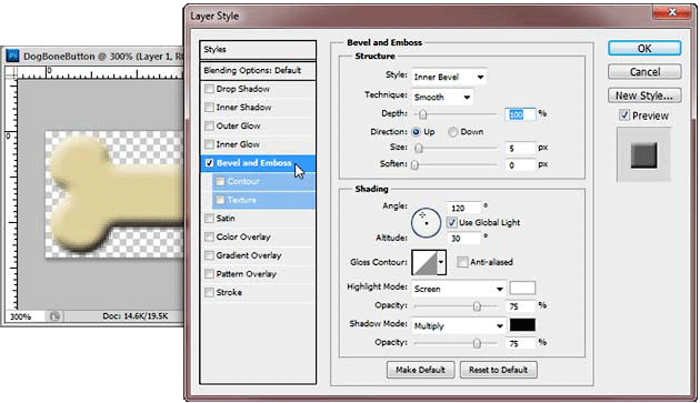 Blending Options Screen Shot