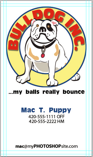 Bulldog Business Card