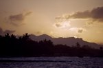 A beach sunset at Puerto Plata
